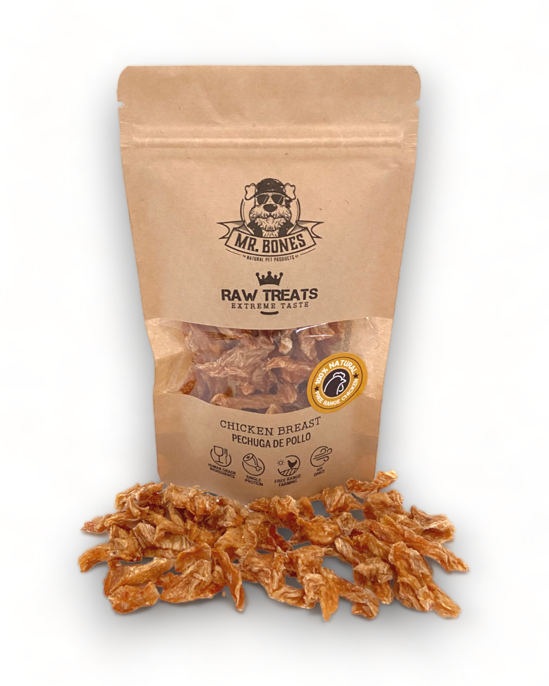 Raw Treats Peito de Frango - Snack 100% Natural para Cães e Gatos