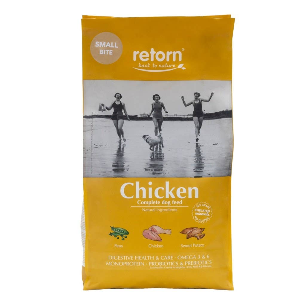 Ração Seca 100% Natural Para Cães de Frango - Croquete Pequeno