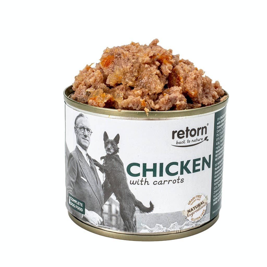 Ração Húmida 100% Natural para Cães com Frango e Cenoura- 185 Gr