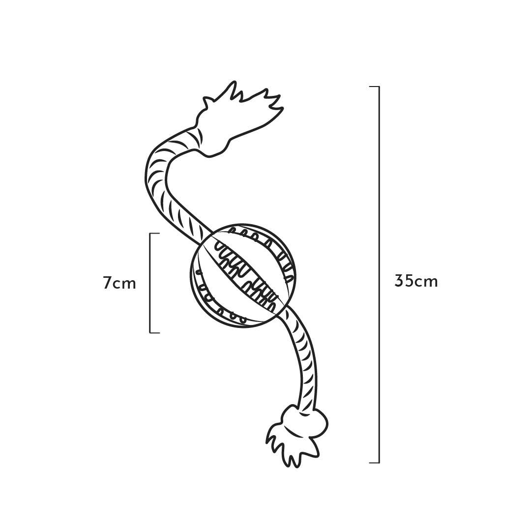 Rub Floating Dental Ball - Brinquedo Orgânico Dentário Flutuante para Cão