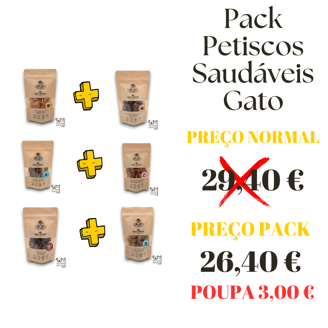 Pack Petiscos Saudáveis Gato