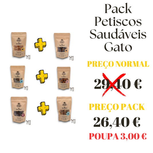 Pack Petiscos Saudáveis Gato