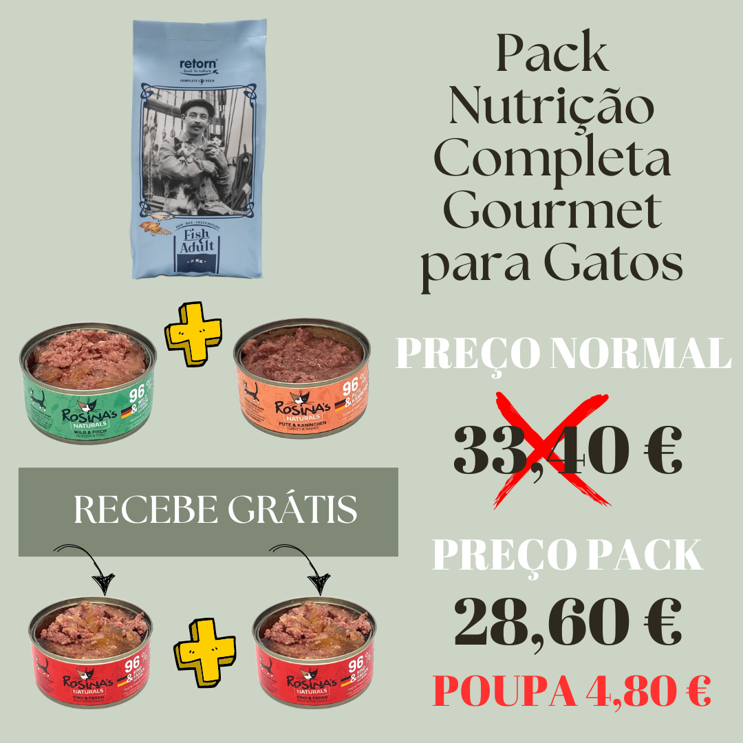 Pack Nutrição Completa Gourmet para Gatos - Fish