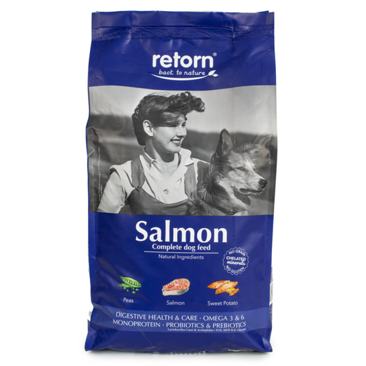 Ração Seca 100% Natural Salmão para Cães - Croquete Regular