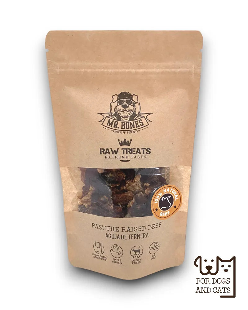 Raw Treats Carne Criada a Pasto - Snack 100% Natural para Cães e Gatos