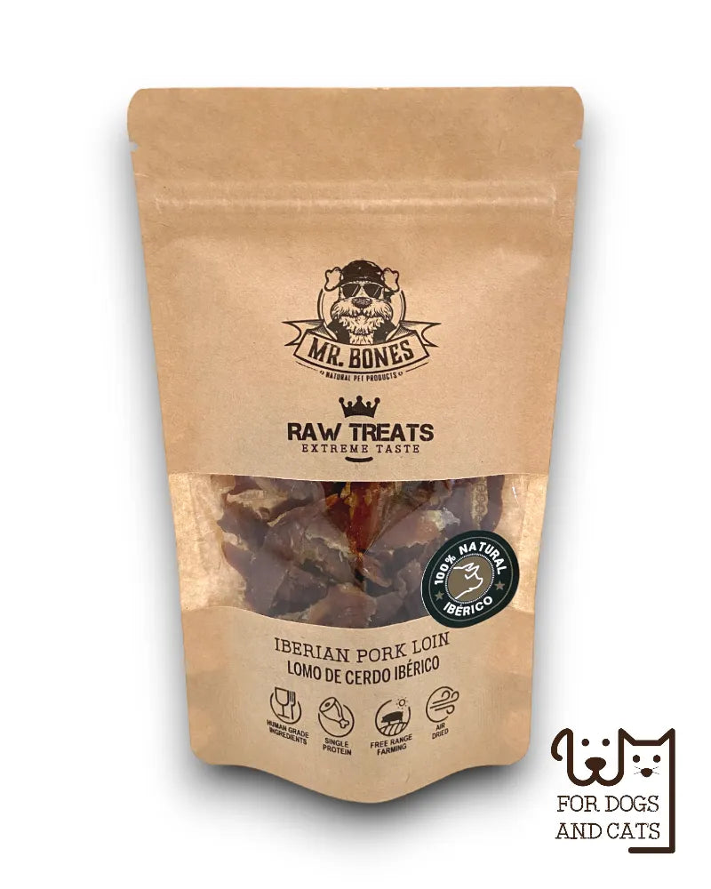 Raw Treats Porco Ibérico - Snack 100% Natural para Cães e Gatos