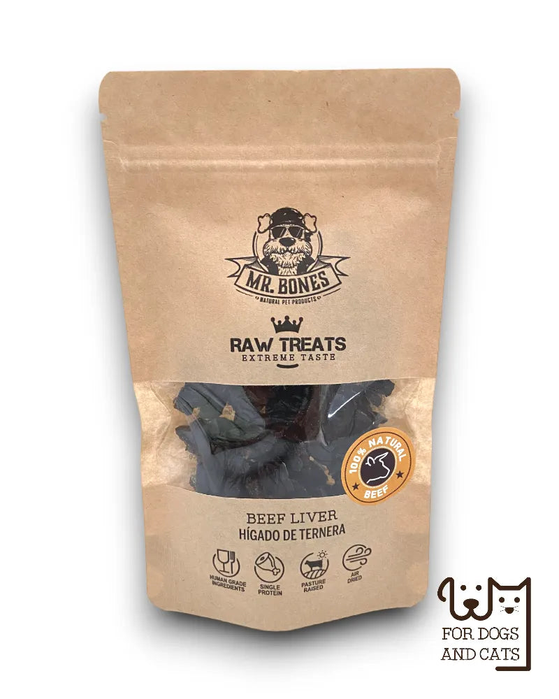 Raw Treats Fígado de Vitela — Snack 100% Natural para Cães e Gatos