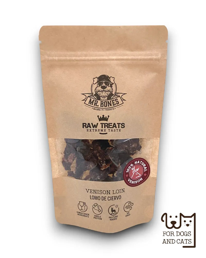 Raw Treats de Veado - Snack 100% Natural para Cães e Gatos