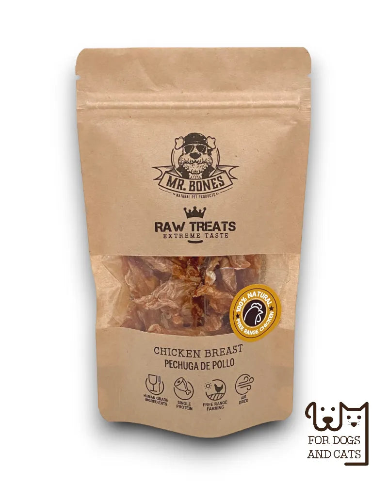 Raw Treats Peito de Frango - Snack 100% Natural para Cães e Gatos