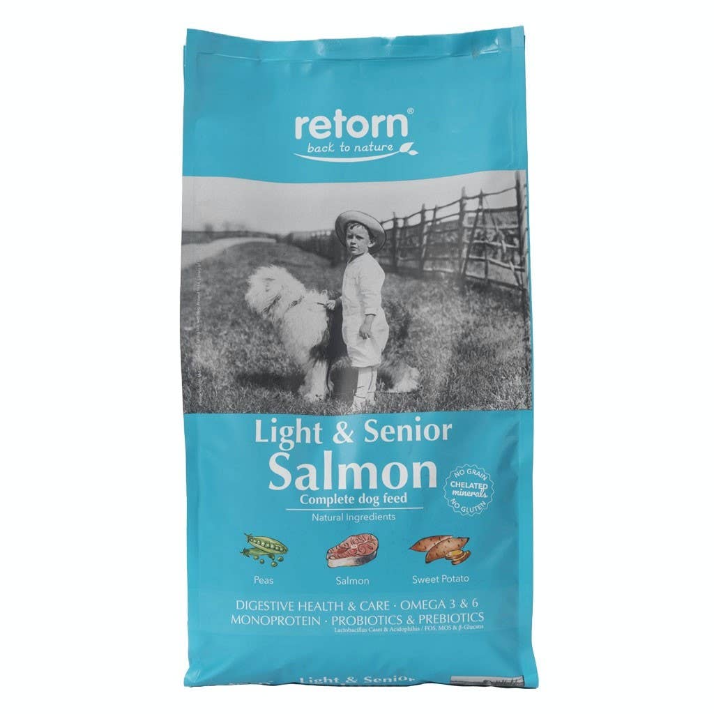 Ração Seca Light & Senior Salmão para Cães Natural - Cães Idosos e Excesso de Peso