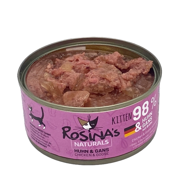 Comida Húmida Frango e Ganso para Gatinho - 100% Natural