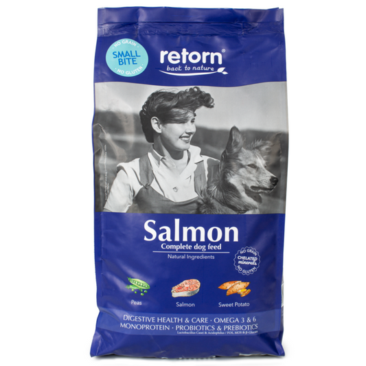 Ração Seca 100% Natural Para Cães Salmão - Croquete Pequeno