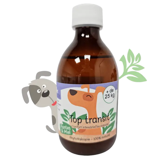 Xarope 100% Natural Top Transit 300ml - Cães Acima de 10KG